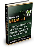 How To Blog - click here for more info